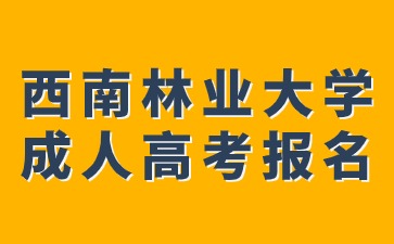 西南林業大學成人高考報名地址在哪里？