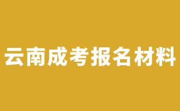2024年云南成考在線報(bào)名需要準(zhǔn)備哪些材料?