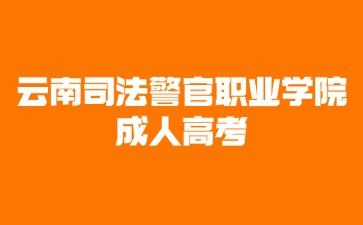 2024年云南司法警官職業學院成考報名條件說明